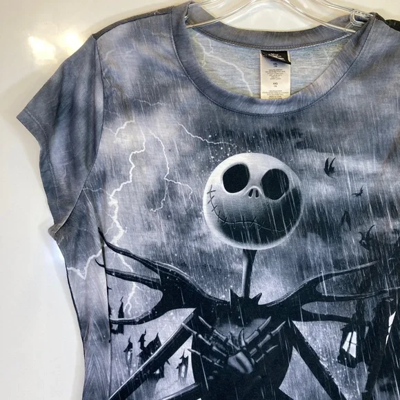 Disney Nightmare Before Christmas Jack Skellington Shirt Sz XXL 19 2 Sided - Picture 4 of 12
